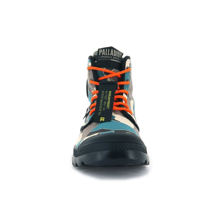 Palladium Pampa Lite Overlab Women's Boots Camo | UK M780-GCT